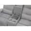 Canapé inclinable électrique Isolé gris avec éclairage DEL et style transitionnel