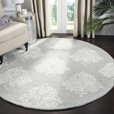 Galien Hand Tufted Wool Damask Rug
