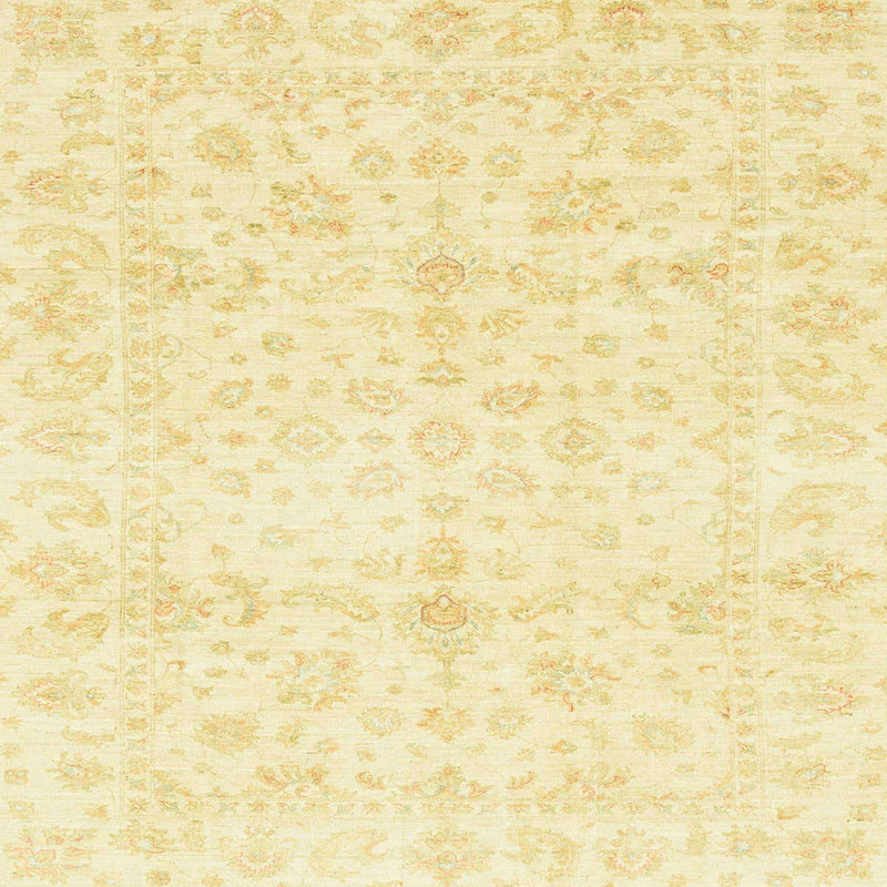 Tapis décoratif multicolore à motif abstrait, Carré 5 pi