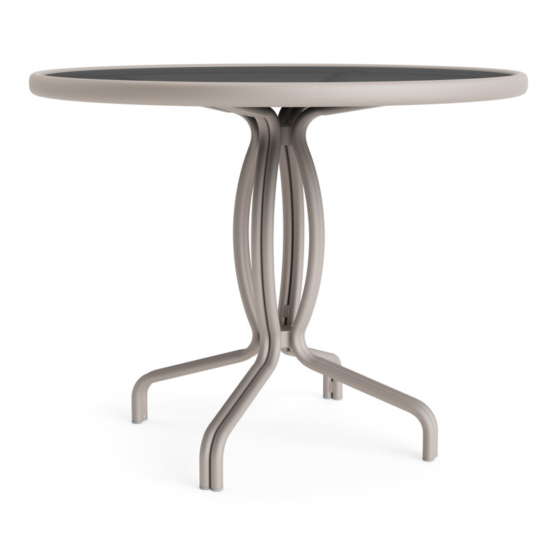 Kantan Outdoor Round Chat Table, Dove Smooth