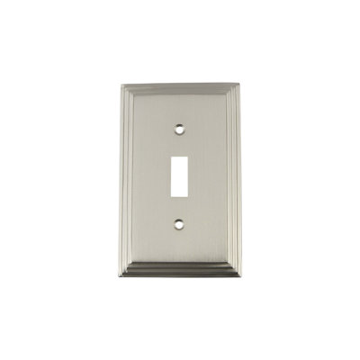 Deco 1-Gang Toggle Light Switch Wall Plate