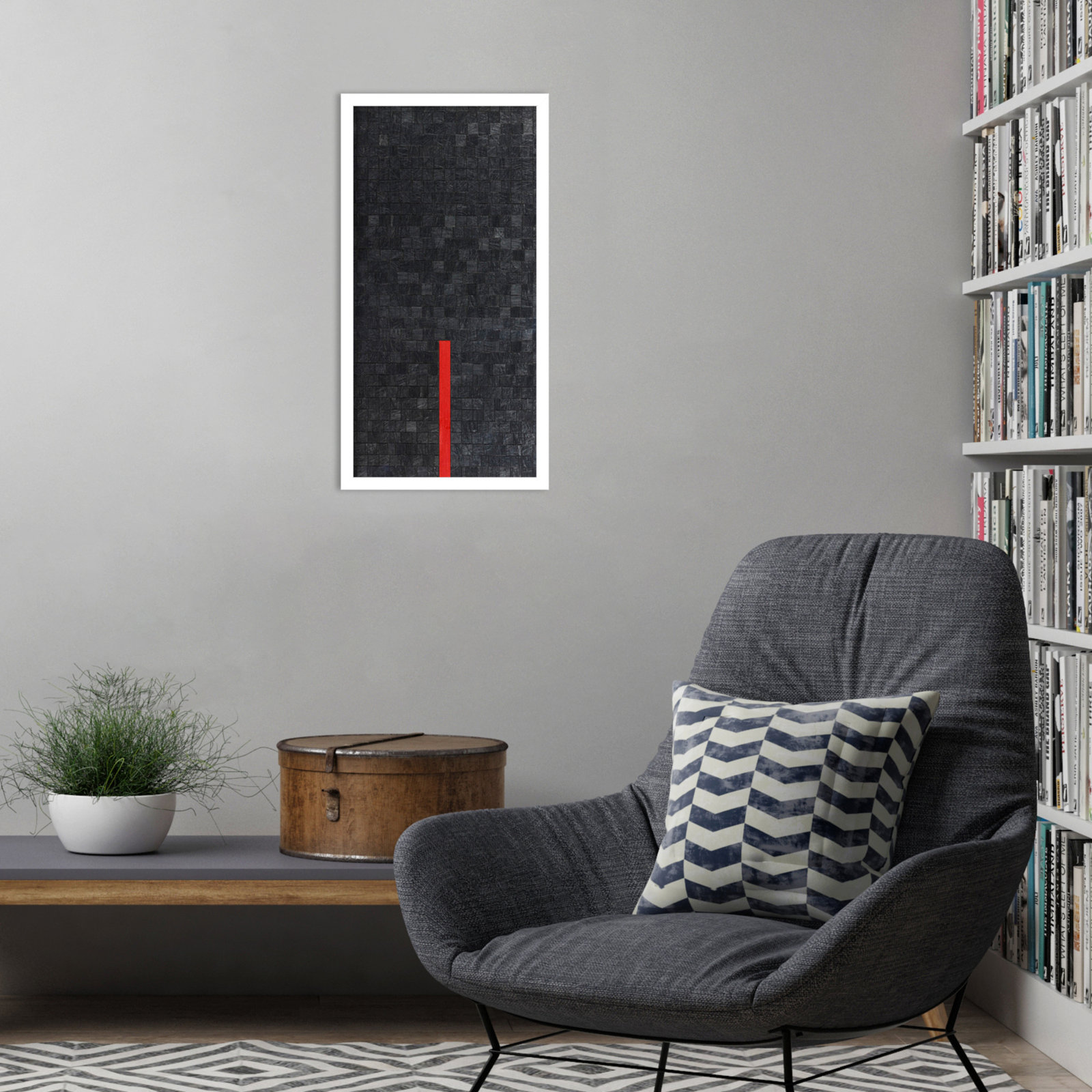 Close by Alex Dunn, 25" H x 13" W, White