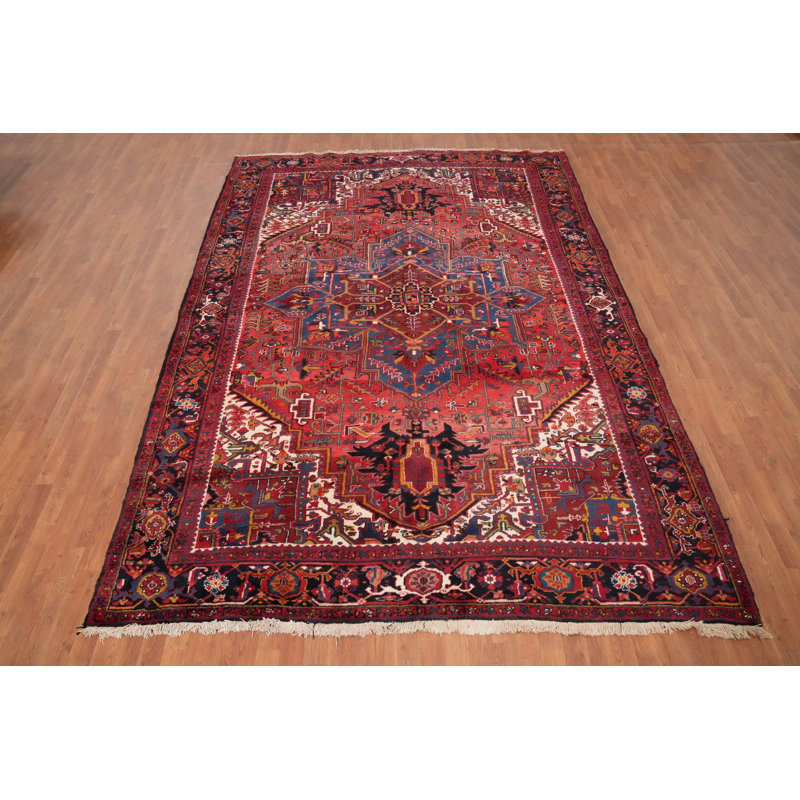 Tapis traditionnel en laine à teinture végétale 8 x 12