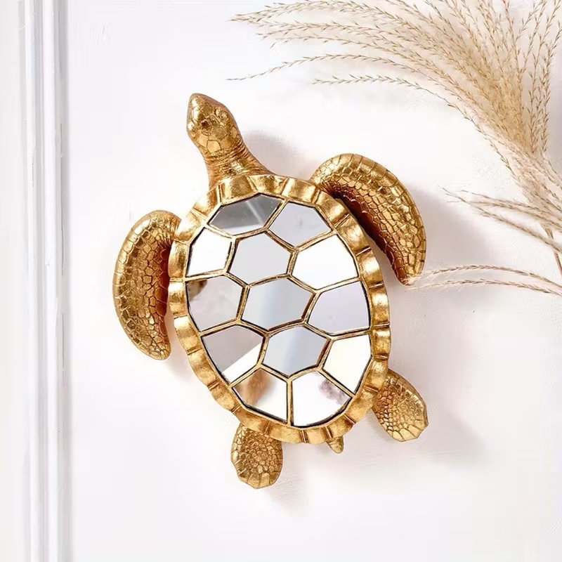 Miroir d'appoint mural miroir miroitant Safari Glam