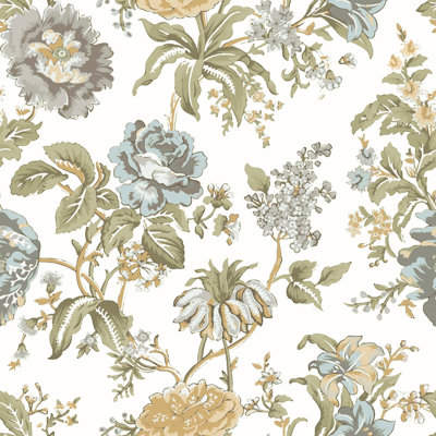 Blooming Garden Collection Oriental Garden Wallpaper Roll