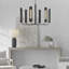 6 Light Metal Dimmable LED Chandelier-401050414