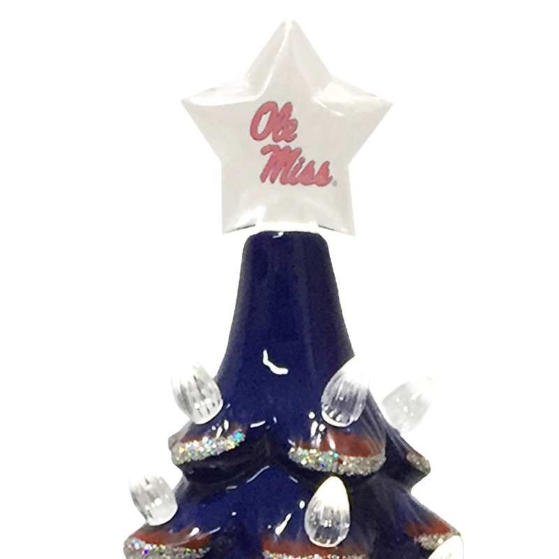 Arbre en céramique NCAA College Spirit, Rebels d'Ole Miss