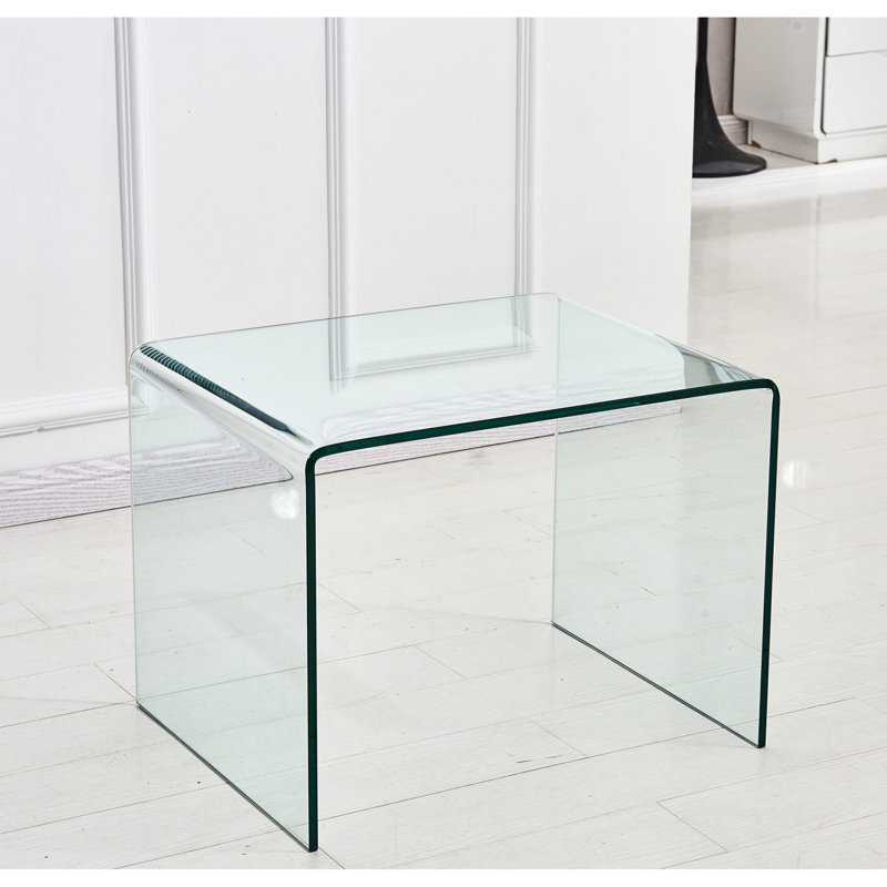 Table transparente - polyvalente pour une utilisation quotidienne en verre trempé transparent