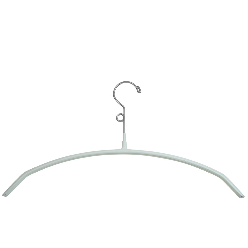 Rebrilliant Rubberized Ultra Thin Metal Non-Slip Hanger (Set of 100), White