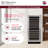 Allavino 119 Bottle 55" Tall Dual Zone Right Hinge Stainless Steel Wine Refrigerator-101512318