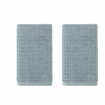 UltraSoft Absorbent Cotton Hand Towel Set - Fade Resistant, Low Lint, Northern Pacific Turquoise, 2 Piece Bathroom Decor