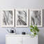 «Abstract Ink Fantasy I», ensemble de 3 reproductions encadrées-802689082-802689081