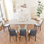 Ensemble de table de salle à manger extensible 62,99 à 78,74 po pour 2 à 8 personnes-1209251134-1209251074