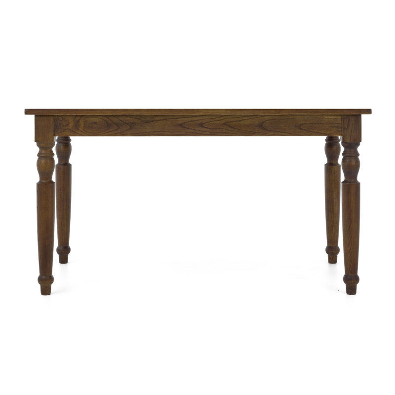 Windsor Rectangle Wood Dining Table, Walnut