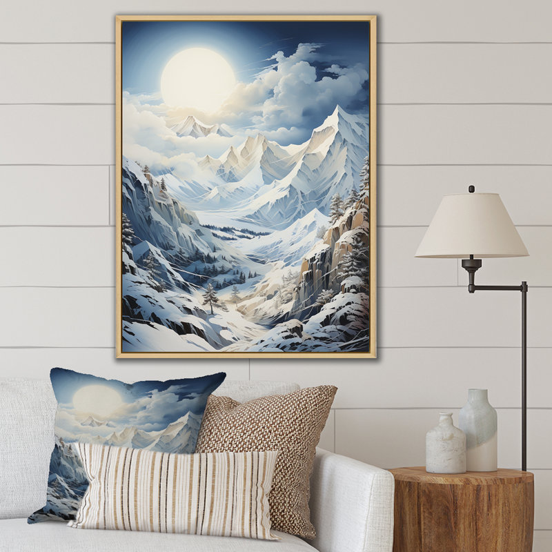 Majestic Mountain Peaks I, Cadre naturel flottant, 40" H x 30" W