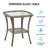 Patio Bistro Set 3-Piece, Swivel Rocking Chairs with Cushions and Glass Table for Backyard Porch Garden-125166206