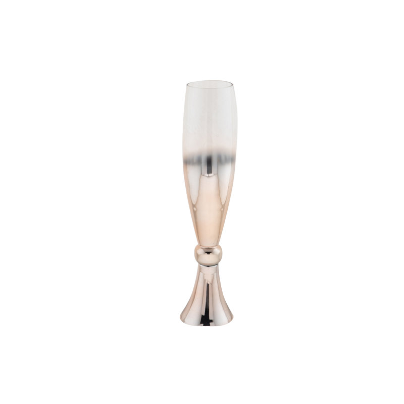 Coomes Glass Floor Vase, 57.5cm H x 13cm W x 11cm D, Pink Golden