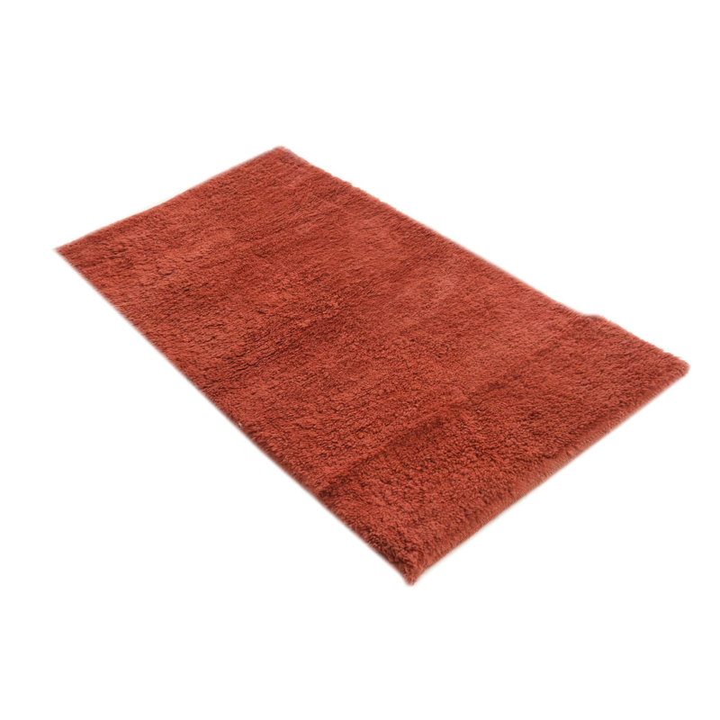Tapis rouge rouille 4 pi 4 pi Pinson
