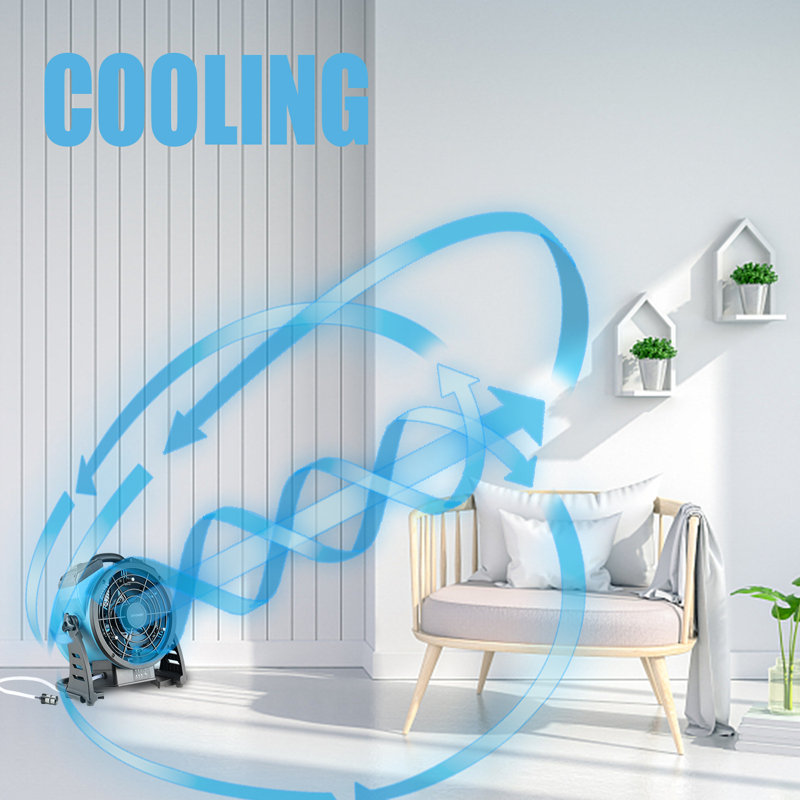 Misting Fan Outdoor Cooling Oscillating Heavy Duty Powerful High Velocity Ideal for Camping Patios Picnics & More (FM-65WB)