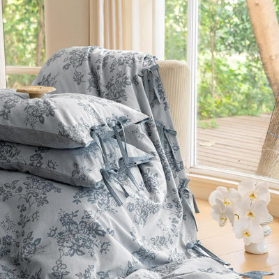 Ensemble de housse de couette en coton rétro Monet