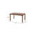46" Brown Wood and Iron Dining Table