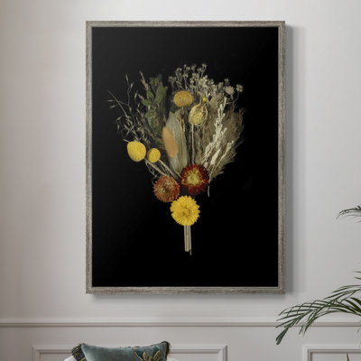 Nosegay II, reproduction d'art encadrée - bois massif