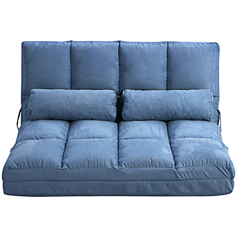 Fauteuil convertible, H 23,5 po x l 40,3 po x P 28,8 po, Bleu