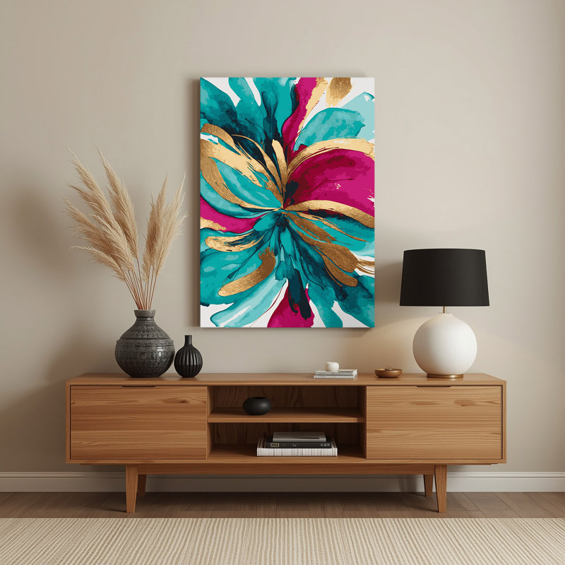 Aquarelle abstraite, art mural en métal brun 53, H 14 po x l 11 po