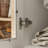 74.8'' H 3-Drawer Glass and Wood Armoire