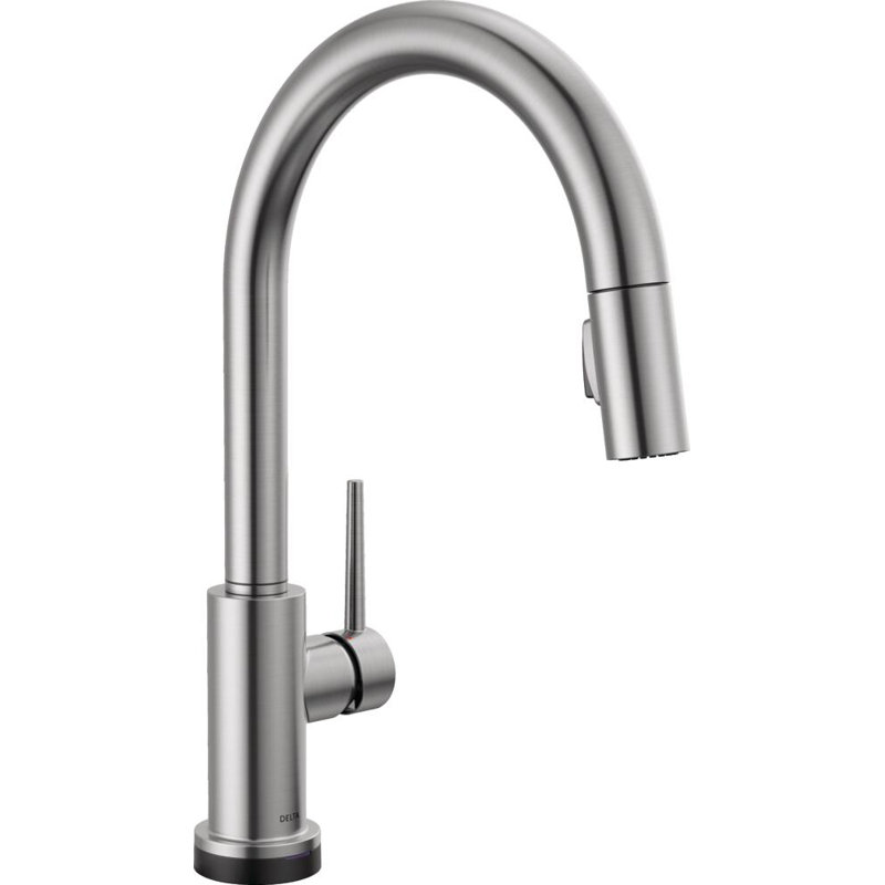 Trinsic Pull Down Sprayer Touch and Voice Control Kitchen Sink Faucet, Touch Control Kitchen Faucet, Arctic Stainless