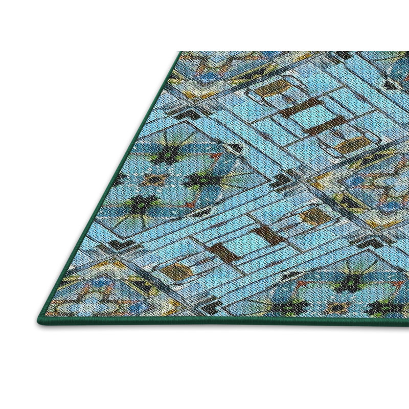 Tapis oriental bleu, Rectangle 4 pi x 6 pi