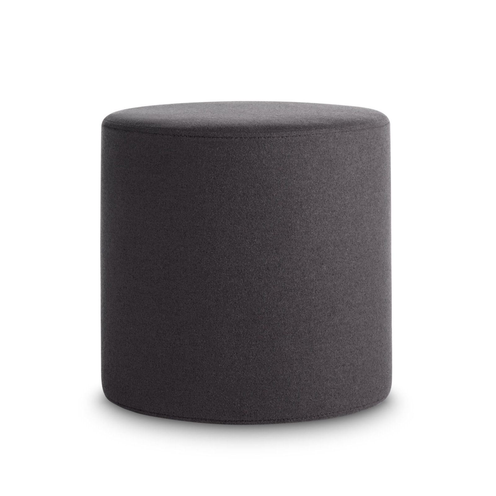Bumper Upholstered Pouf, Vesper Charcoal