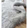 Khyrie Solid Color Machine Woven Shag Faux Fur Area Rug in Light Gray