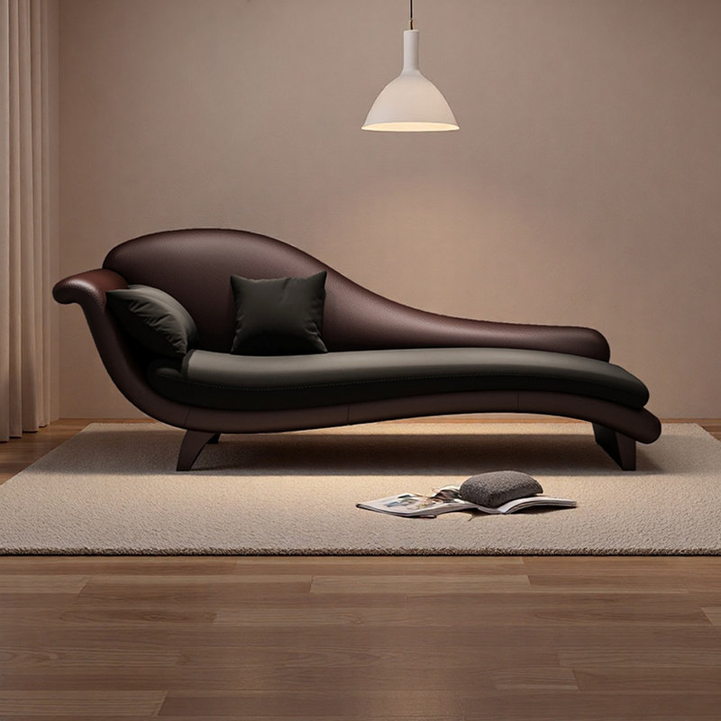 Méridiennes d'intérieur en bois Living Room, Orienté à gauche (vu de face), Gris foncé