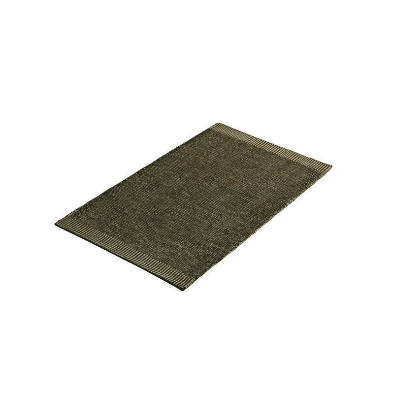 Moss Green Rombo Rug, Rectangle 2'9" x 4'5"