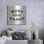 «Shiplap Bath IV Less Distress» par Sue Schlabach, art mural en métal-1789825483
