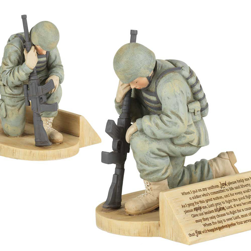 Figurine prayer soldats Burdick