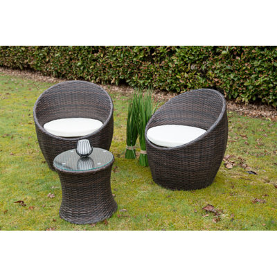 2-Sitzer Balkonset Gershom mit Polster