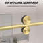 Porte de douche coulissante simple sans cadre en verre brossé de 3/8 po x l 56 po x H 60 po Radiance-134438193