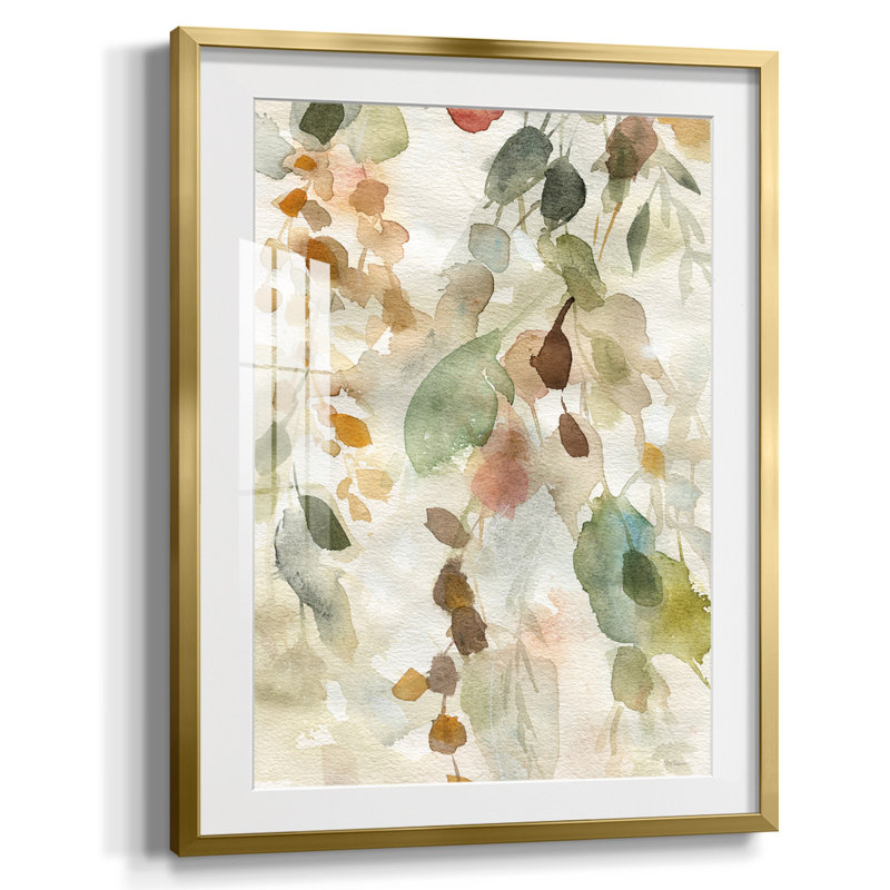 Neutral Spring II, reproduction encadrée, Papier avec cadre doré, Blanc