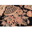 Tapis oriental noir / ivoire / brun en laine noué à la main 8 pi 3 po x 10 pi 3 po Pablita