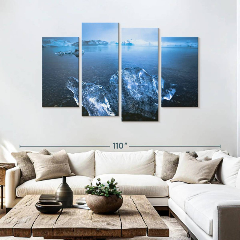 Alvord Iceland Glacial Lake, 54'' H x 84'' W