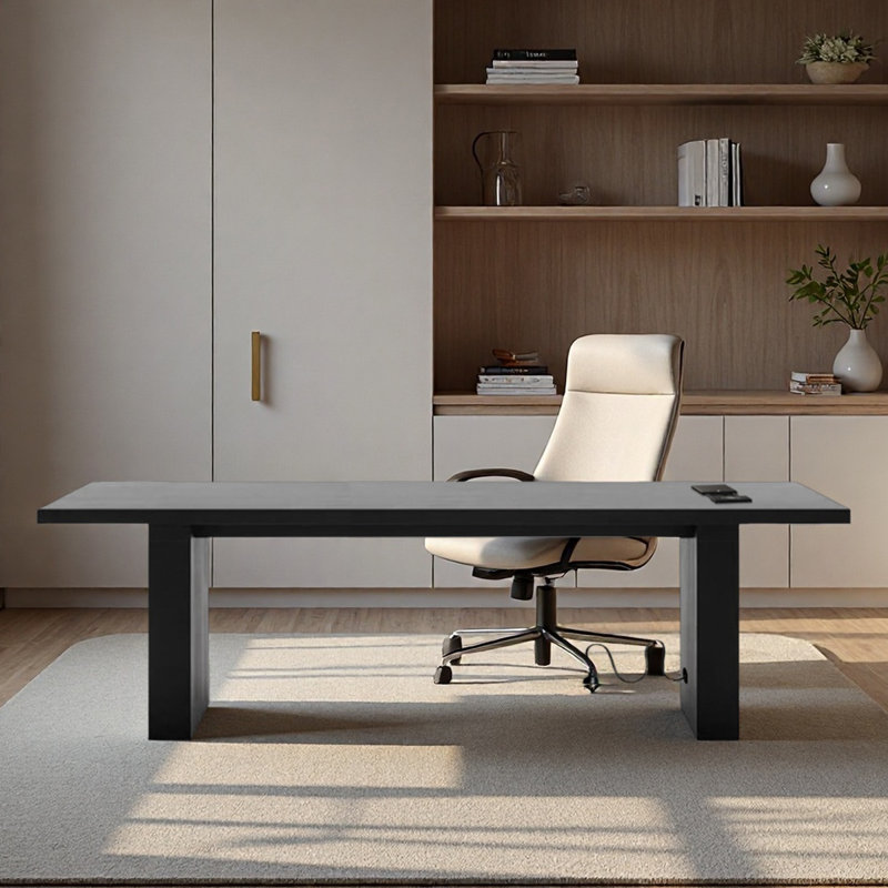 Buariki, 29.53" H x 86.61" W x 35.43" D, Black