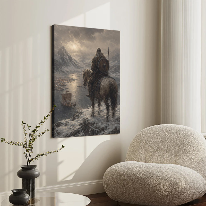 Art mural, toile Viking, 20 x 30 po
