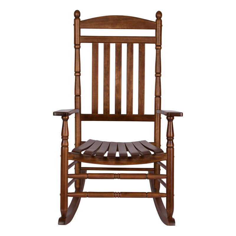 Ensemble de 2 chaises berçantes d'extérieur Aritu, Chêne