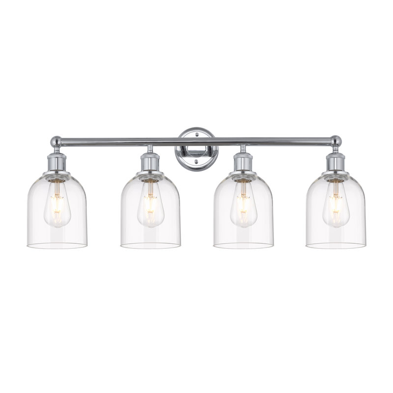 Odaniel 4 - Light Dimmable Vanity Light, Clear, Polished Chrome