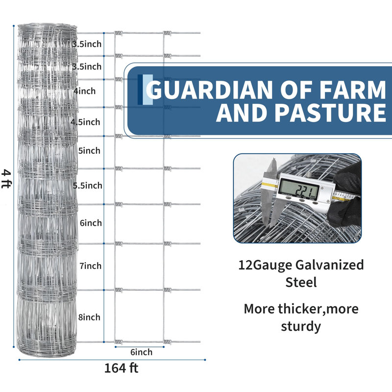 Gate Fencing, 3.94' H x 164.04' W