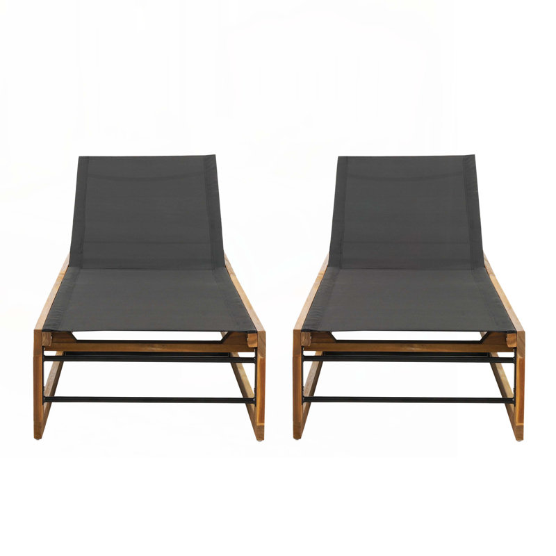 Patio Chaise Lounge Chair Set of 2
