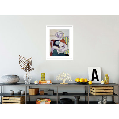 (Reading Woman) by Pablo Picasso -Framed Giclee Print
