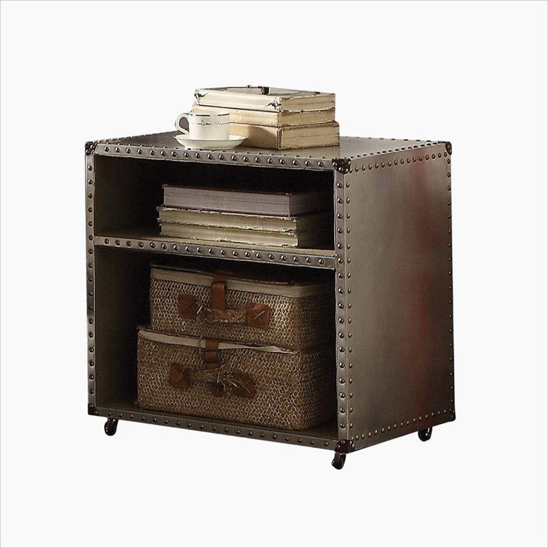 Table de chevet rectangulaire en aluminium Annessia